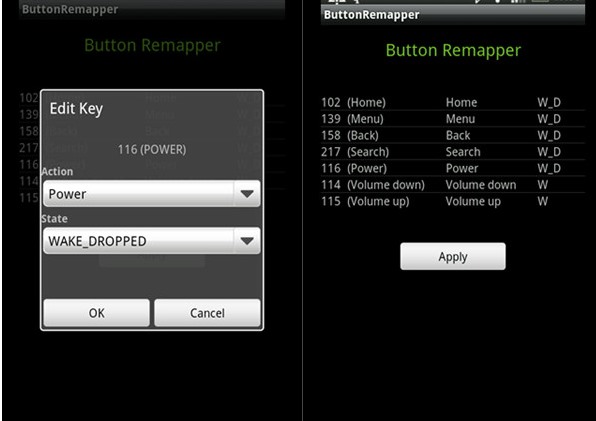 Remap Face Keys on Android