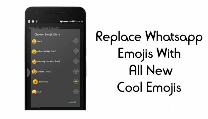 Nahraďte Whatsapp Emojis všemi novými skvělými Emojis