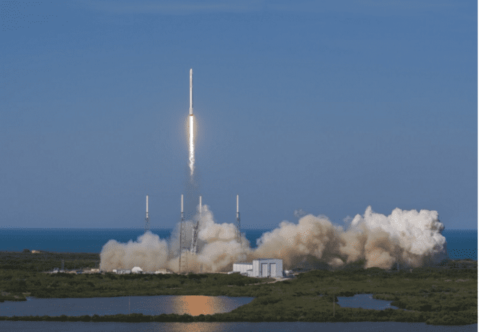 SpaceX Launches Futuristic Pop Up Room, Lands Rocket At Sea