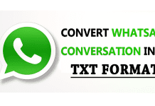 How to Convert WhatsApp Conversation Into TXT Format