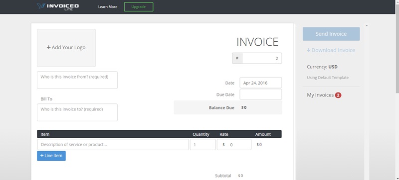 5 Best Websites to Instantly Create Invoices for Free - 82