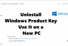 How to Uninstall the Windows Product Key and Use It on a New PC