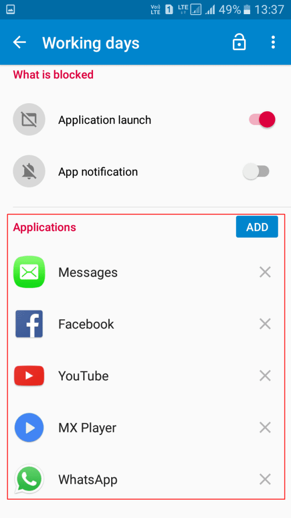 Using App Block