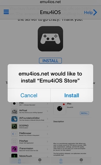 Emu4iOS Store (Beta)