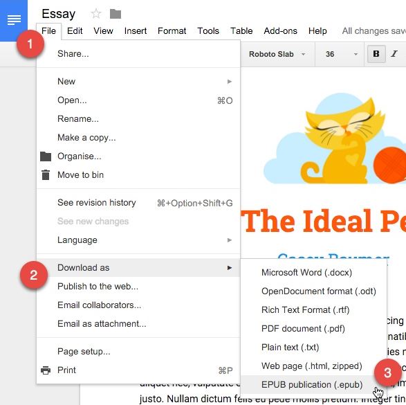 How to Make E Books with Google Docs - 85