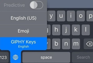   Použijte Giphy přímo z klávesnice vašeho iPhone