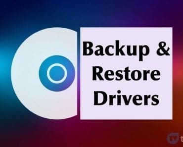 Backup and Restore Drivers on Windows