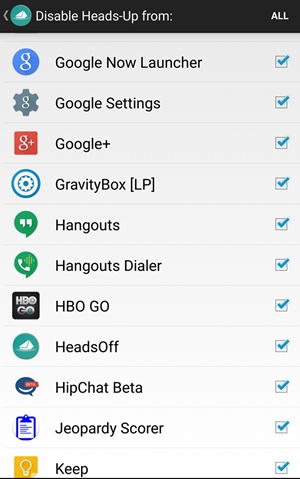 Zakažte upozornění na jednotlivé aplikace v systému Android1