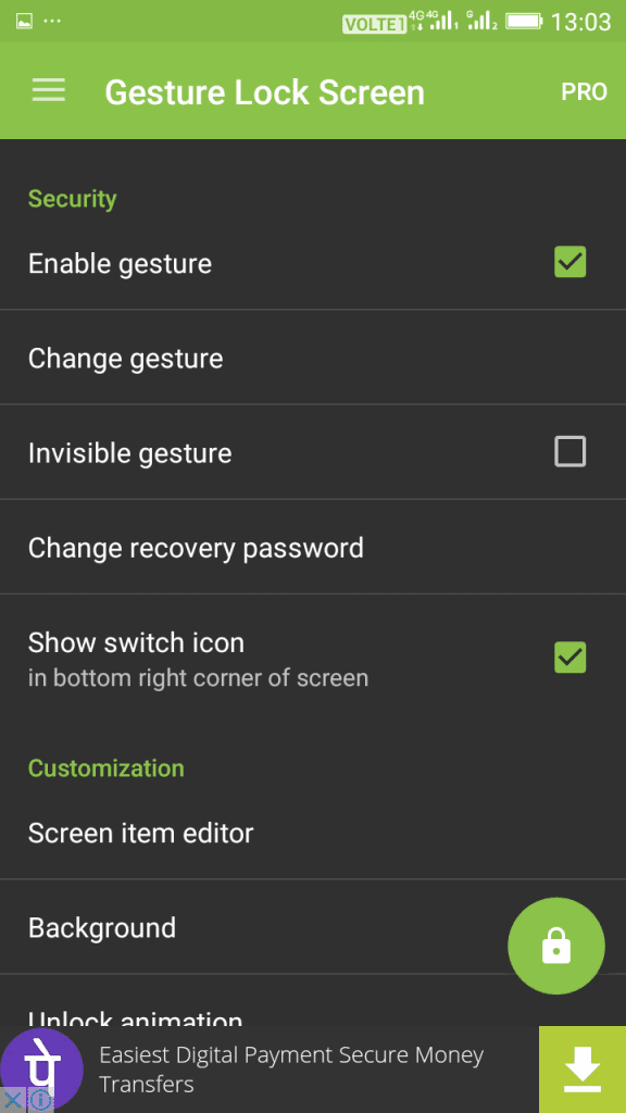 Gesture Lock Screen