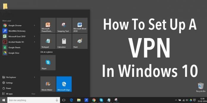 Hur man ställer in ett VPN i Windows 10