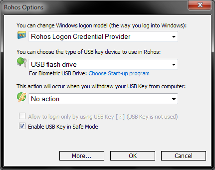 Rohos USB Logon Key
