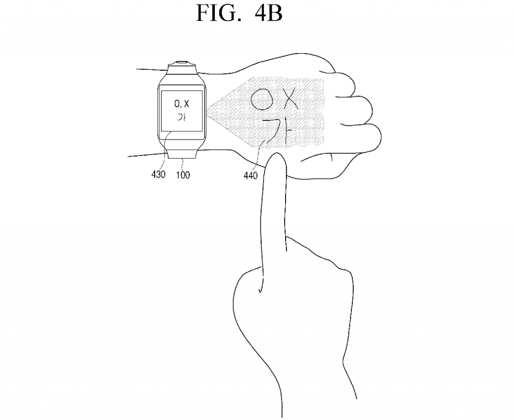  Samsung Smartwatch projecting virtual screen-2