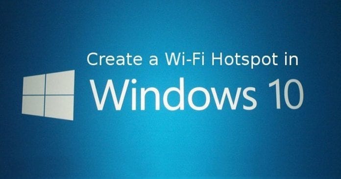 How To Create WiFi Hotspot In Windows 10