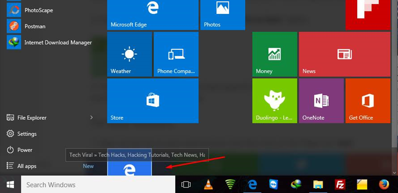 Add Website Links to The Windows 10 Start Menu