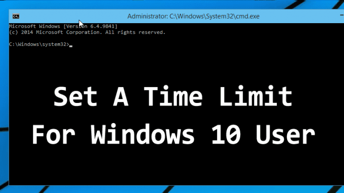 How to Easily Set A Time Limit For Windows 10 User