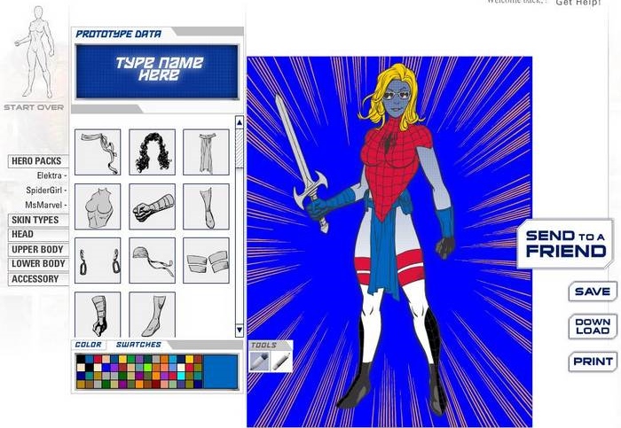 Marvel szuperhős avatar