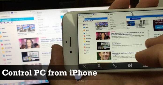 How to Control your PC or Mac using iPhone