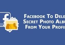 Facebook is going to Delete Secret Photo Album from your Profile