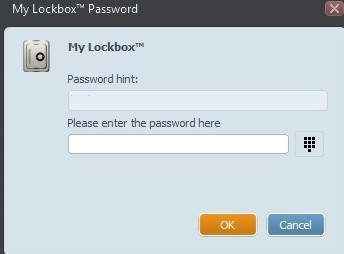 To unlock the app, enter the password and click on 'Ok'