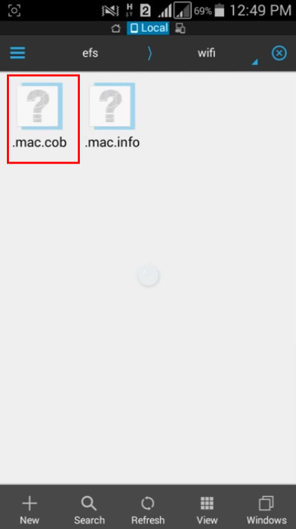 Open the '.mac.cob' file'.mac.cob' file