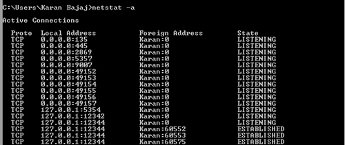 Příkazy Netstat pro monitorování sítě v systému Windows