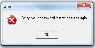 Setup A Longer Password