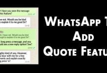 WhatsApp is testing "Quote" Feature in its Android App