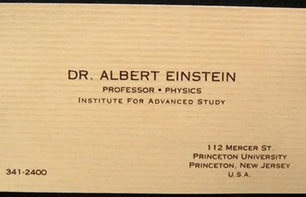 20  Famous Personalities And Their Amazing Business Cards - 89