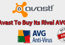 Avast Antivirus Company To Buy Its Rival AVG For $1.3 Billion
