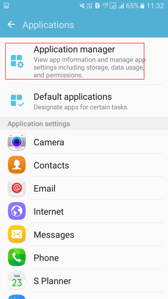 Using Android Settings