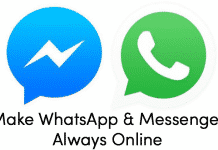 How To Stay Online All Time In WhatsApp and FB Messenger