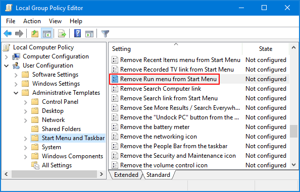 How to Disable Run Dialog Box in Windows - 32