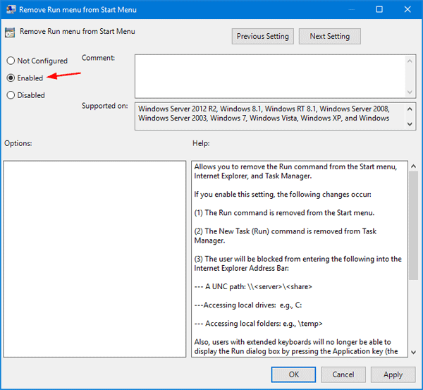 How to Disable Run Dialog Box in Windows - 25