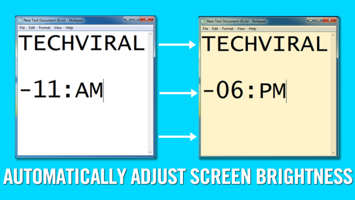 How To Adjust Computer Brightness Automatically Based On Time Of The Day