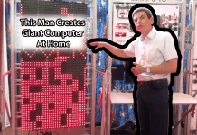 This Man Creates Giant Computer At Home To Play 'Tetris'