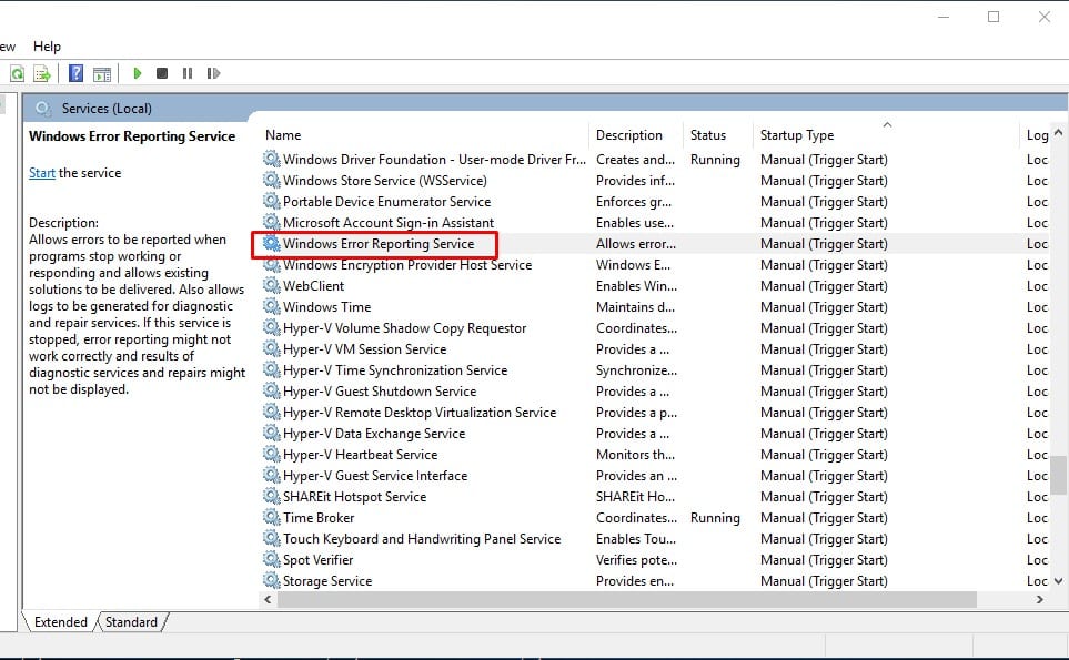 microsoft error reporting log version 2.0 error signature