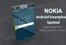 Nokia RM-1490, Nokia 5320 Android Smartphones Spotted