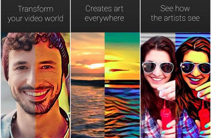 Aplikace podobná Prisma pro převod videa na umění v systému Android