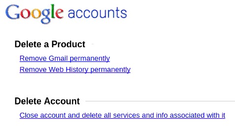Smazat účet Gmail