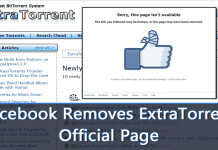Facebook Removes ExtraTorrent Official Page And Deletes User Accounts