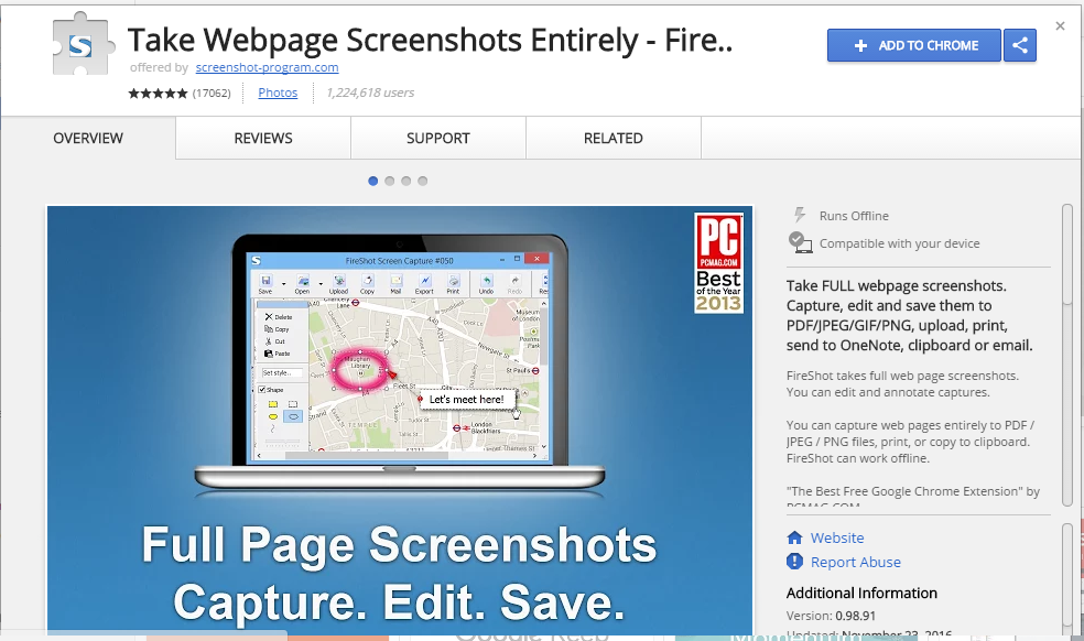 fireshot chrome web store screen capture