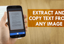 Extract and Copy Text From an Image On Android