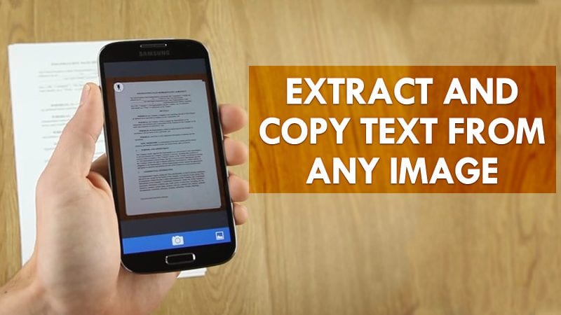 Is there an app to copy text from a picture?