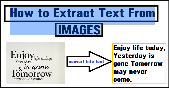 Extract and Copy Text From Any Images