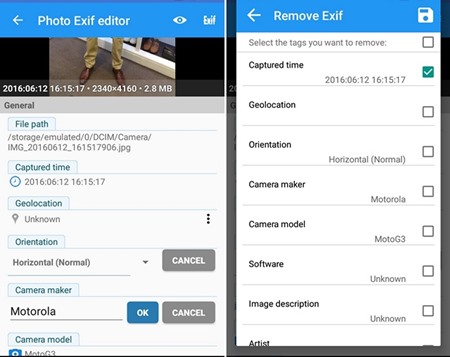Remove EXIF Data From Photos