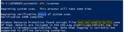 Scan and Fix Corrupted Windows Files
