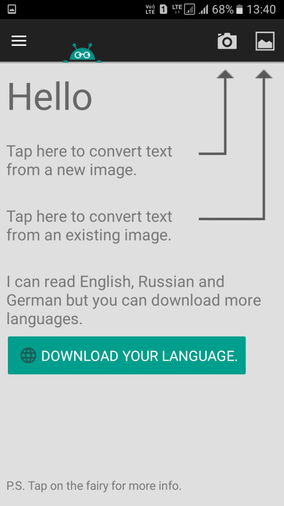 Select the language