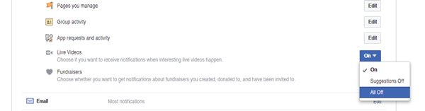 How to Turn Off Facebook Live Notifications   Facebook Tips - 51