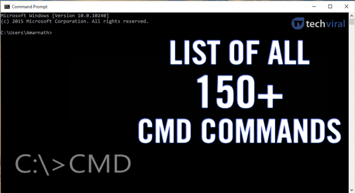 Here's The List of All 150+ CMD Commands For Your Windows