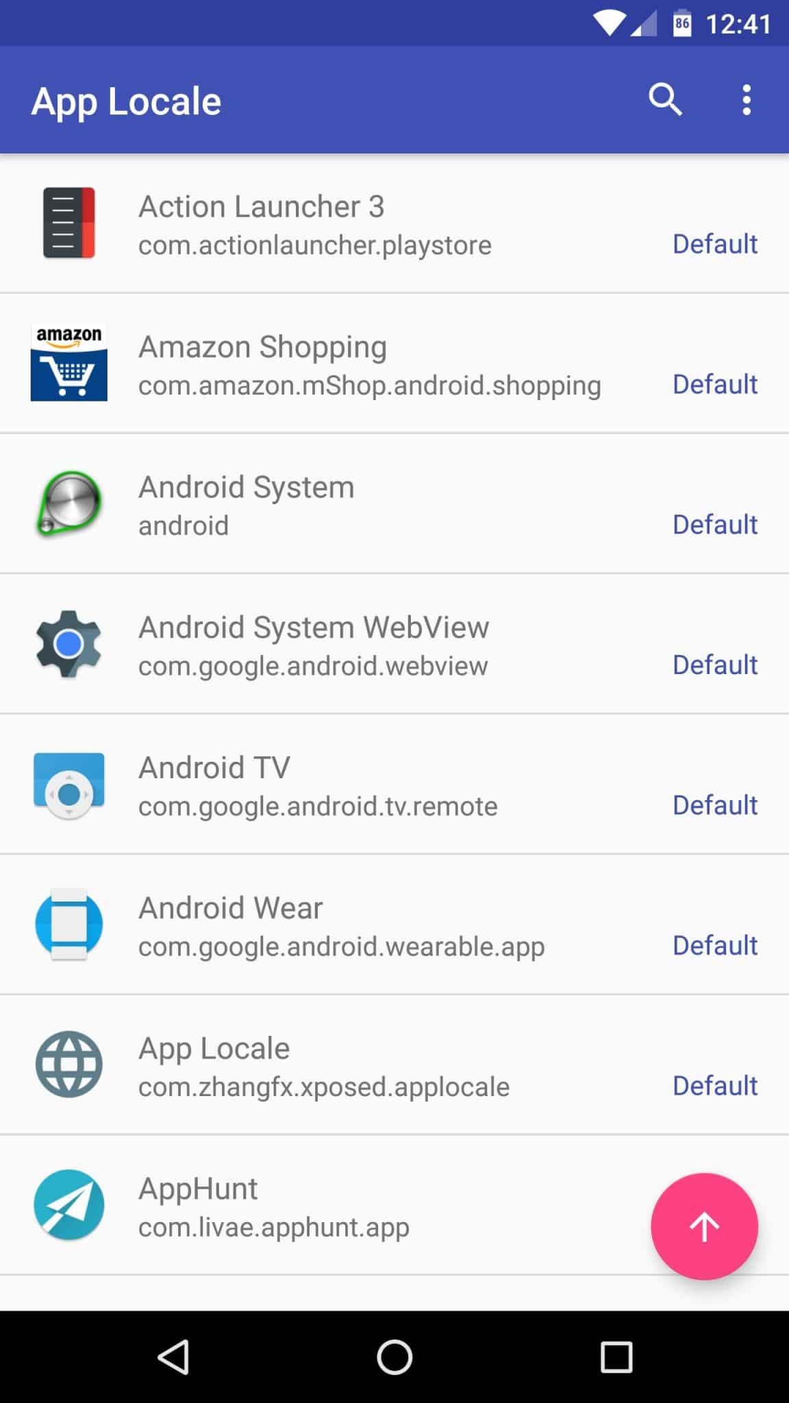 List of apps installed on your device